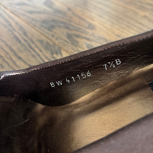 Stuart Weitzman Brown square toe Heels, size 7.5 - Picture 5 of 7